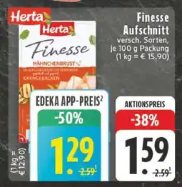 Edeka HERTA Finesse Aufschnitt Angebot