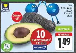 Edeka Peru Avocados 'Hass', Klasse I, Stück Angebot