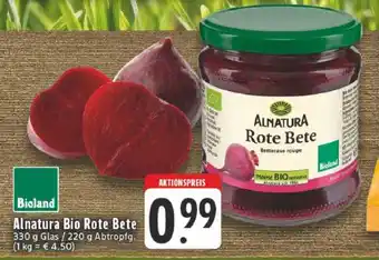 Edeka Alnatura Bio Rote Bete Angebot