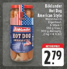 Edeka Böklunder Hot Dog American Style Angebot