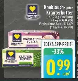 Edeka Knoblauch- oder Kräuterbutter Angebot