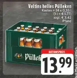 Edeka Veltins Helles Pülleken Angebot