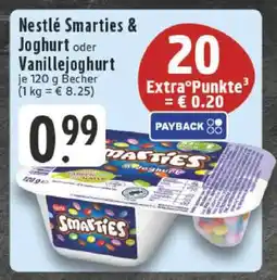 Edeka Nestlé Smarties & Joghurt oder Vanillejoghurt Angebot