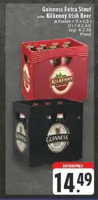 Edeka Guinness Extra Stout oder Kilkenny Irish Beer Angebot