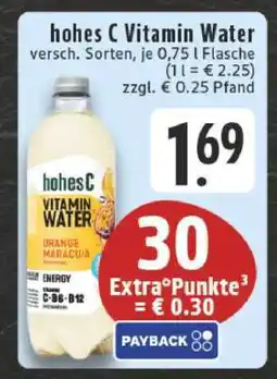 Edeka HOHES C Vitamin Water Angebot