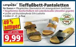 Norma Tieffußbett- Pantoletten Angebot