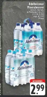 Edeka ADELHOLZENER Mineralwasser Angebot