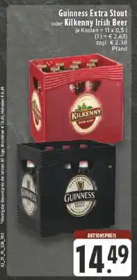 Edeka Guinness Extra Stout oder Kilkenny Irish Beer Angebot