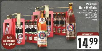 Edeka PAULANER Hefe-Weißbier Angebot