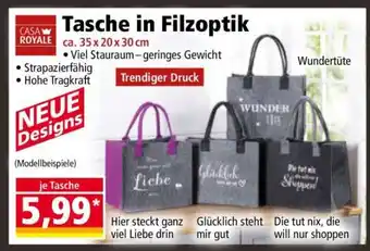 Norma Tasche in Filzoptik Angebot