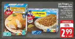Edeka iglo Filegro oder Schlemmerfilet Angebot