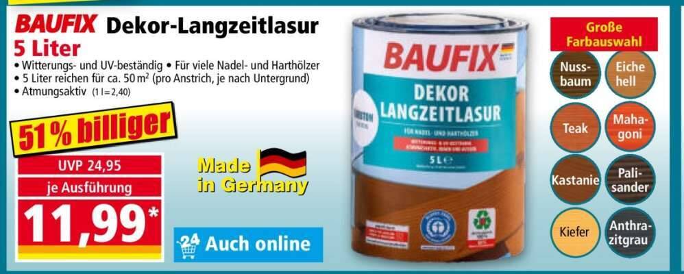 Faszinierend Baufix Dekor Langzeitlasur Ebenbild