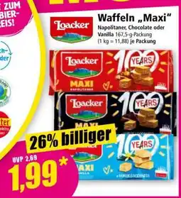 Norma Waffeln „Maxi“ Angebot
