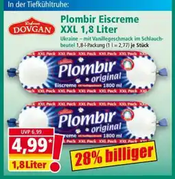 Norma Plombir Eiscreme XXL 1,8 Liter Angebot