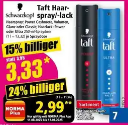 Norma Taft Haar-spray/-lack Angebot