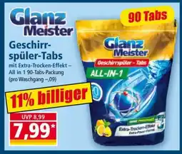 Norma Glanz Meister Geschirrspüler-Tabs Angebot
