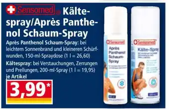 Norma Sensomed Kältespray/Après Panthenol Schaum-Spray Angebot