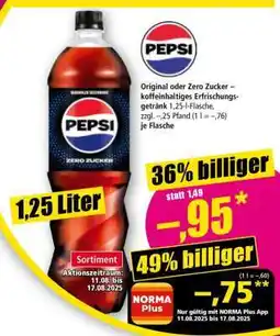 Norma Pepsi Angebot