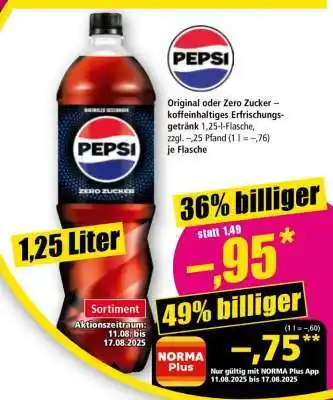 Norma Pepsi Angebot