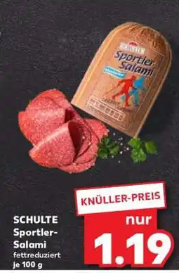 Kaufland SCHULTE Sportler-Salami Angebot