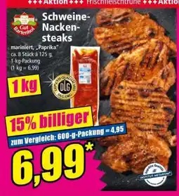 Norma Schweine- nackensteaks Angebot