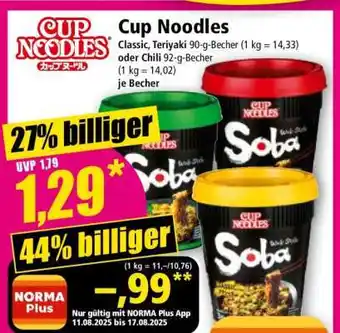 Norma Cup Noodles Angebot