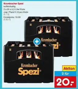 Netto Marken-Discount Krombacher Spezi Angebot
