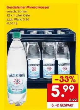 Netto Marken-Discount Gerolsteiner Mineralwasser Angebot