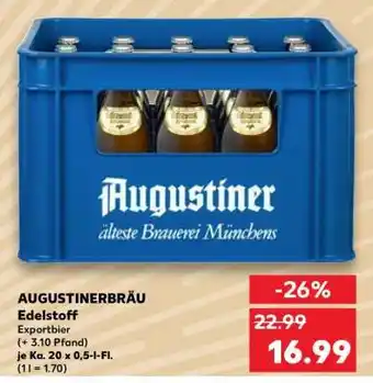 Kaufland AUGUSTINERBRÄU Edelstoff Angebot