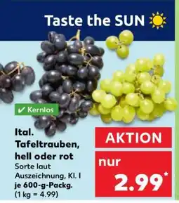 Kaufland Ital. Tafeltrauben, hell oder rot Angebot