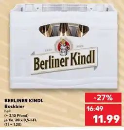 Kaufland BERLINER KINDL Bockbier Angebot