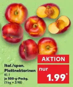 Kaufland Ital./span. Plattnektarinen Angebot
