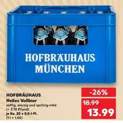 Kaufland Hofbräuhaus Helles Vollbier Angebot