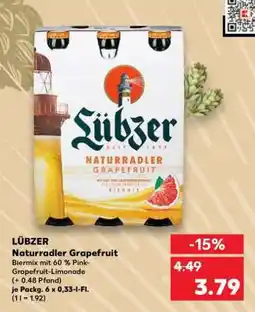 Kaufland LÜBZER Naturradler Grapefruit Angebot