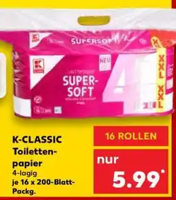 Kaufland K-CLASSIC Toilettenpapier Angebot