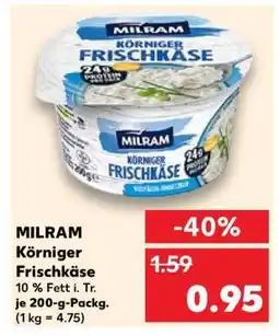 Kaufland Milram Körniger Frischkäse Angebot
