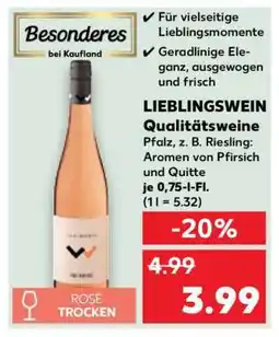 Kaufland LIEBLINGSWEIN Qualitätsweine Angebot