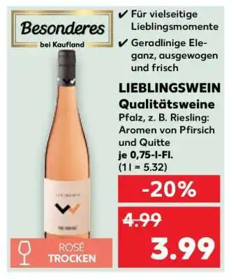 Kaufland LIEBLINGSWEIN Qualitätsweine Angebot