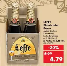 Kaufland LEFFE Blonde oder Brune Angebot