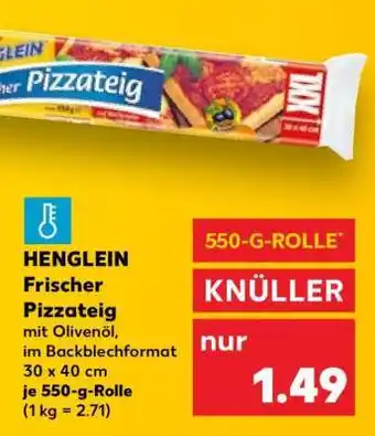 Kaufland Henglein Frischer Pizzateig Angebot