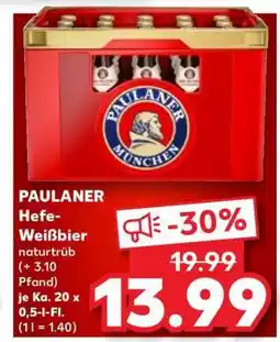 Kaufland PAULANER Hefe- Weißbier naturtrüb Angebot