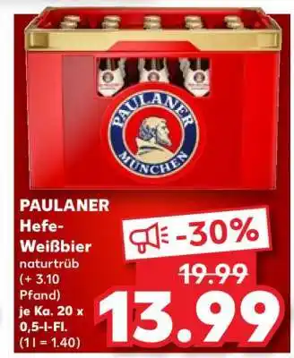 Kaufland PAULANER Hefe- Weißbier naturtrüb Angebot