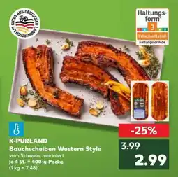 Kaufland K-PURLAND Bauchscheiben Western Style Angebot