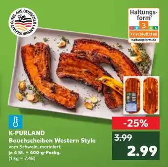 Kaufland K-PURLAND Bauchscheiben Western Style Angebot