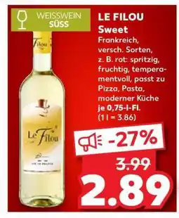 Kaufland LE FILOU Sweet Angebot