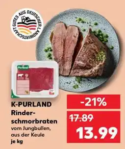 Kaufland K-PURLAND Rinderschmorbraten Angebot