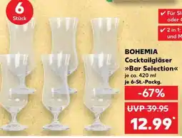 Kaufland BOHEMIA Cocktailgläser Bar Selection Angebot