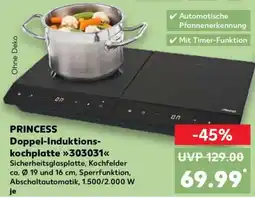 Kaufland PRINCESS Doppel-Induktionskochplatte 303031 Angebot