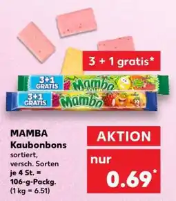 Kaufland MAMBA Kaubonbons Angebot