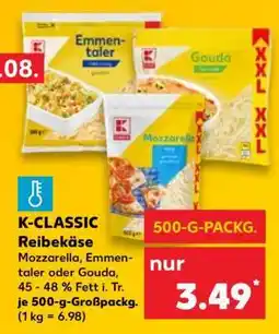 Kaufland K-CLASSIC Reibekäse Angebot